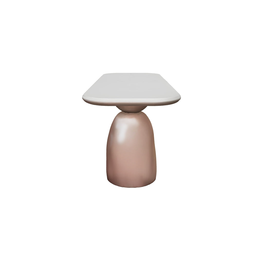 PurelyFeel Nordic Ash Solid Wood Dining Table Cream Wind Rock Board Dining Table and Chair Combination Rectangular Dining Table
