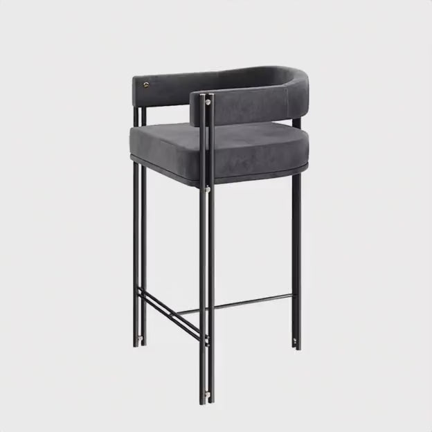 WISEMAX FURNITURE Modern Luxury bar Chair Restaurants Counter Optional Fabric Height bar Chair bar Stools for Dining Room