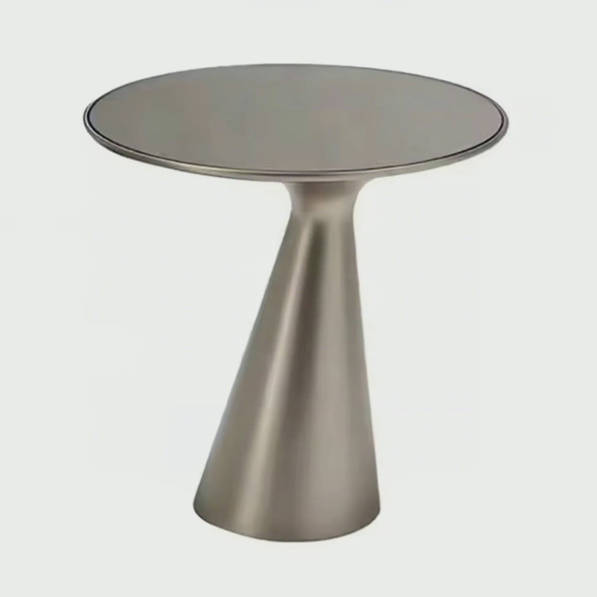 Italian Minimalist Round Glass Coffee Table Set Light Luxury Modern Living Room Designer Modern Glass Console Table