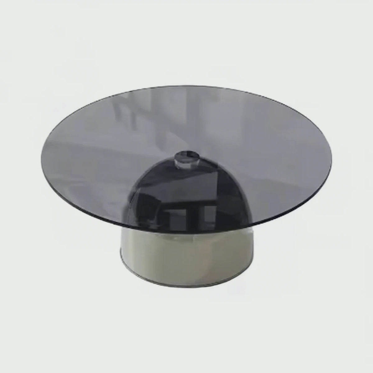 Minimalist Cream Glass Coffee Table Set Modern Home Living Room Furniture Tea Table for Small Apartment