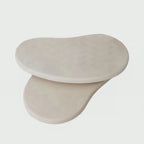 Modern Cloud Shaped Rotating Coffee Table Cream Style MDF Wood with Steel and Metal for Home or Hotel Furniture