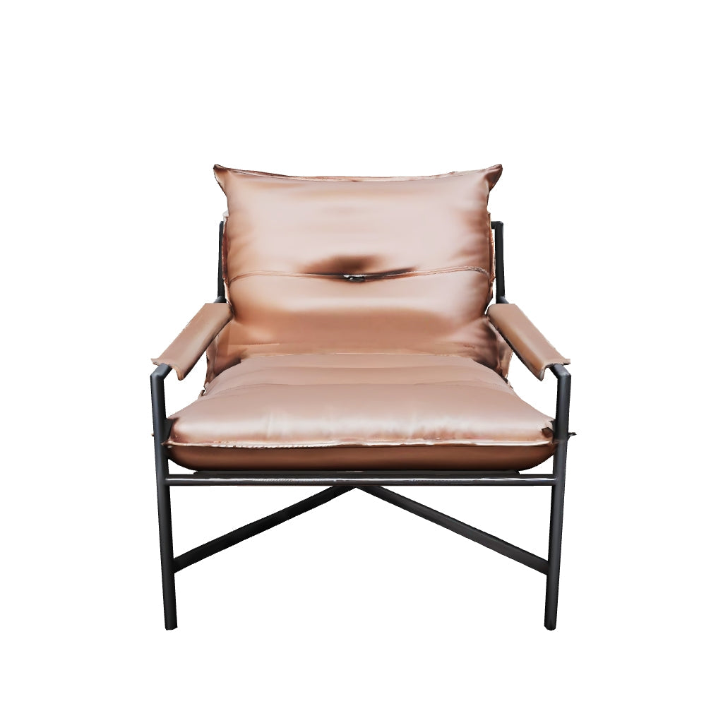 Classical Comfortable Medieval Armchairs Leather Waiting Chairs for Hotel and Café