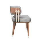 Purely Feel Light Luxury Dining Chair New Chinese Solid Wood Restaurant Club Dining Chair Department Leisure Negotiation Chair
