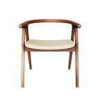 Purely Feel Japanese Nordic Design Sense Dining Chair Ash Wood Solid Wood Simple Designer Ins Wabi-Sabi Restaurant Wooden Chair