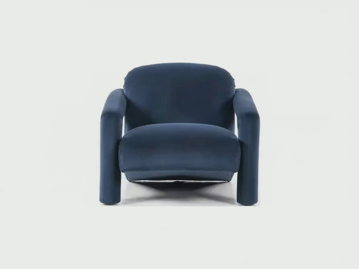 Nordic Design Velvet Lounge Chair for Corporate Reception for Hotels Villas Apartments Jewelry Stores