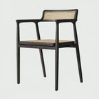 Sassanid OEM Danish Design Dining Room Chair Modern American Oskar Cane Dining Armchair