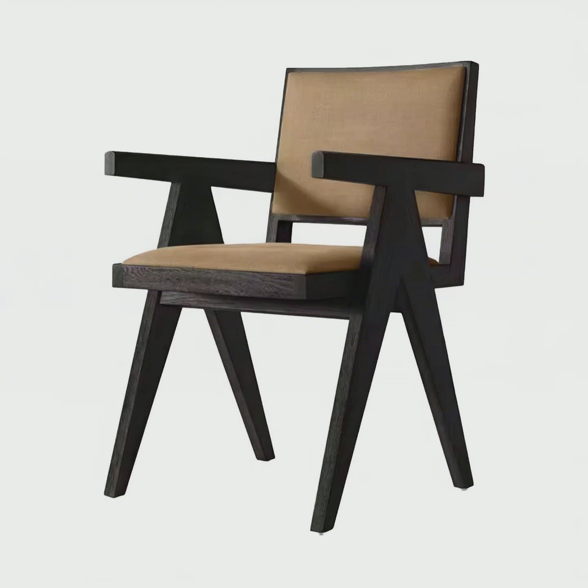 Sassanid OEM Iconic Chandigarh Chair American Dining Room Jakob Framed Fabric Dining Armchair