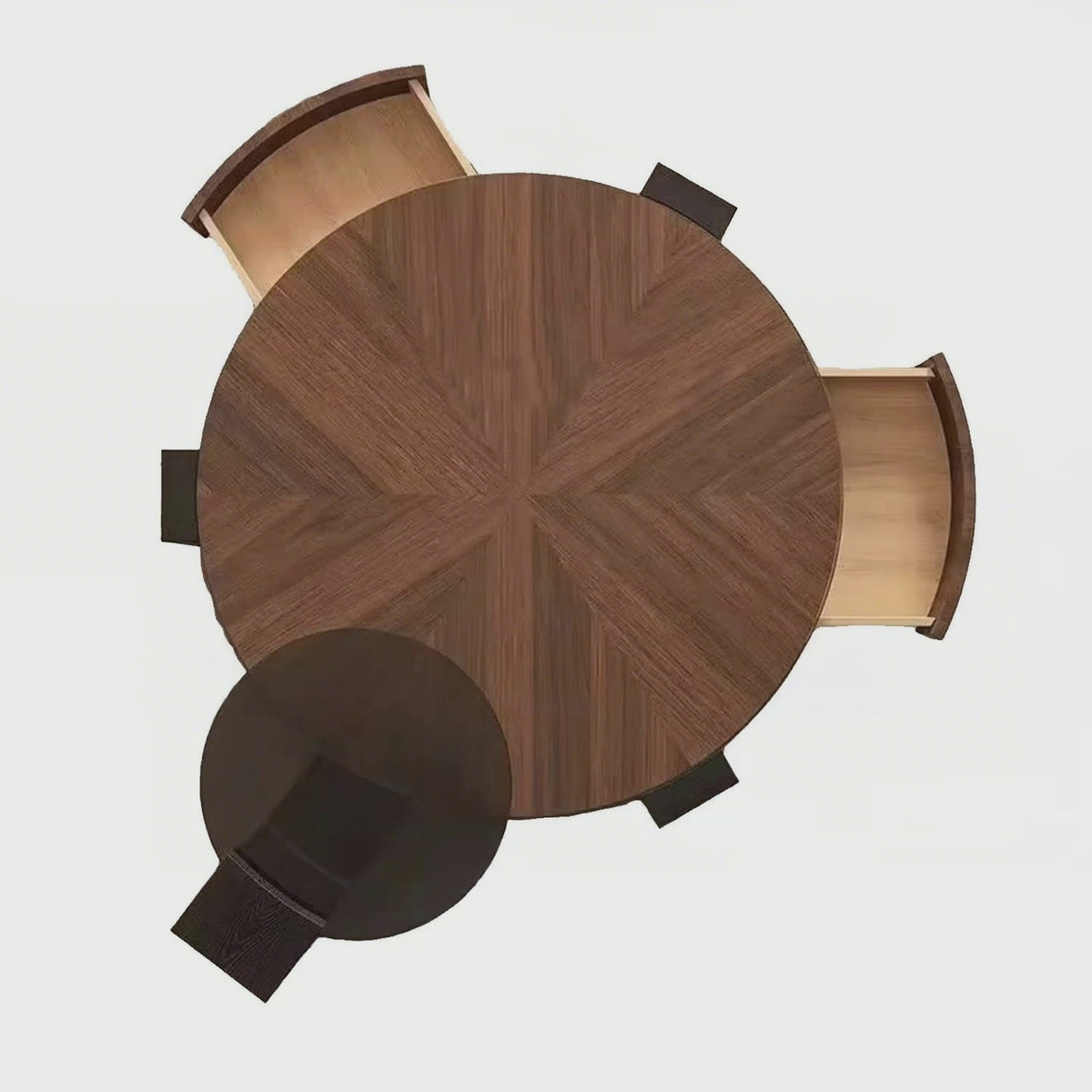 Italian Minimalist Modern Living Room Designer Circular Small-sized Chinese Tea Table Light Luxury Home Coffee Table
