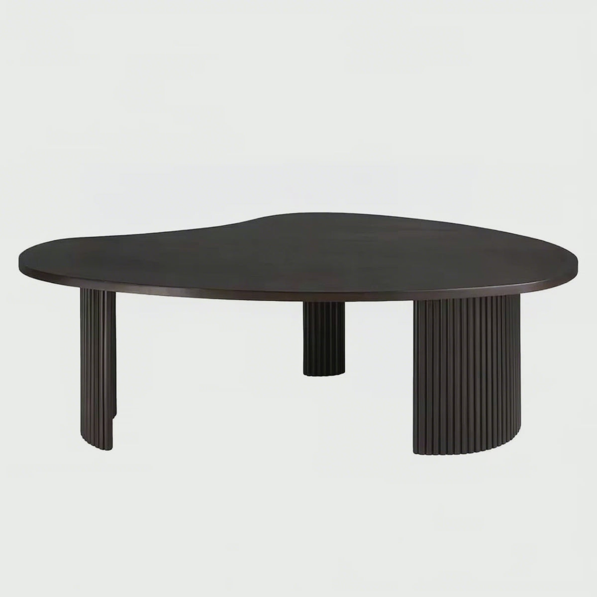 Minimalist Pebble Shaped Coffee Table Combination Living Room Coffee Table Half Moon Shape Tea Table Black Plywood Top