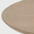 Low Price Handcrafted Round Shape Wooden Dining Table with Natural Finished for Living Room and Dining Room