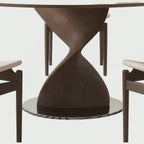 Modern Luxury Nordic Round Wooden Dining Table for Home or Restaurant Use