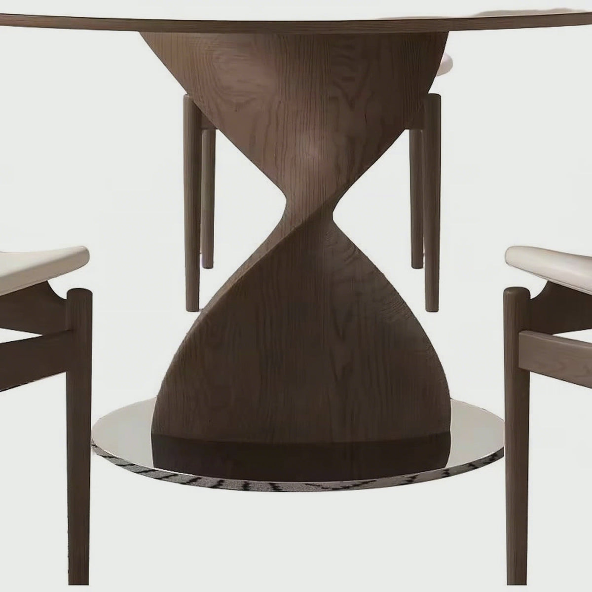 Modern Luxury Nordic Round Wooden Dining Table for Home or Restaurant Use