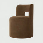 Sassanid OEM Modern Curve Open Fabric Dining Chair Seat Factory Dining Room PP Modern Design
