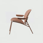 Factory Furniture Nordic Comfort Modern Relax Cafe Chair Coffee Shop Low Height Metal Home Black Single Chair for Living Room